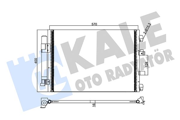 KLİMA RADYATÖRÜ (BRAZİNG)(KURUTUCULU) FORD C-MAX II / GRAND C-MAX 1.0 ECOBOOST 12-19 / FOCUS III 1.0 ECOBOOST 1.6TDCI 10-