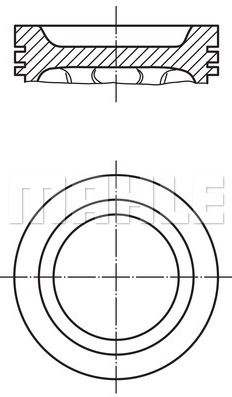 PİSTON,SEGMAN (+0.50)(82.72MM) RENAULT MEGANE I-LAGUNA 2.0 98-