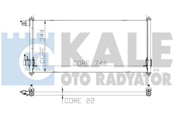 KLİMA RADYATÖRÜ (BRAZING)(MT) FORD CONNECT (1 SIRA ALB)