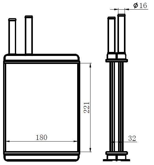 KALORİFER RADYATÖRÜ(KFI013) DUCATO E.M. 1.9D/1.9TD/2.0