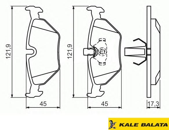 DİSK BALATA (ARKA) BMW 5 (E39) 00-