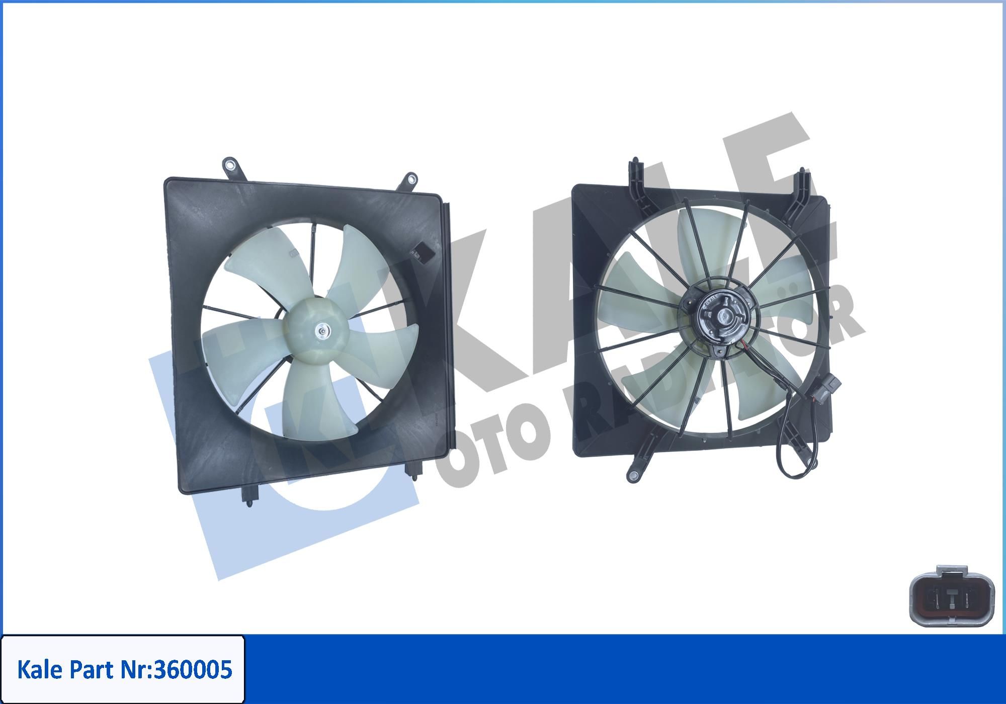 FAN MOTORU (DAVLUMBAZLI)(AC) (12V) HONDA CR-V II 2.0 01-07 / CR-V III 2.0I-VTEC 4WD 06-12