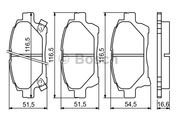 DİSK BALATA (ÖN) TOYOTA COROLLA 1.6 VVTI-1.8 VVTI