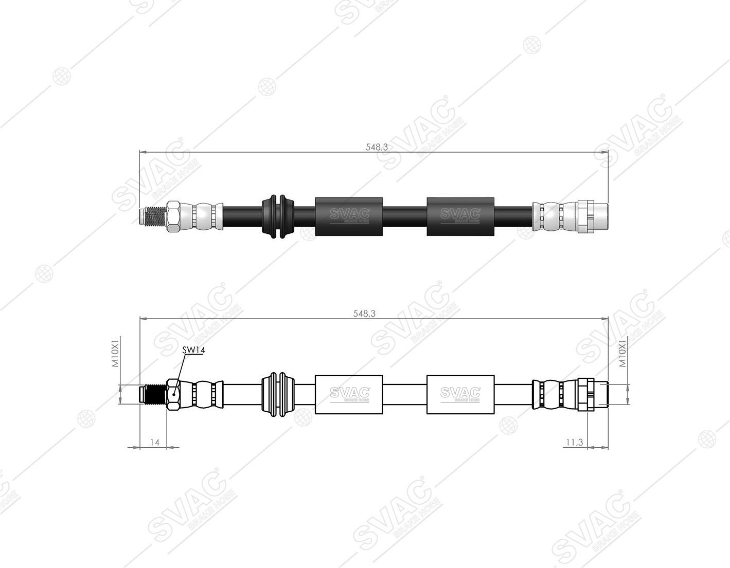 FREN HORTUMU (ÖN) MINI (R56) -(R57) -(R55)-(R58) - (R59) 05 - 13