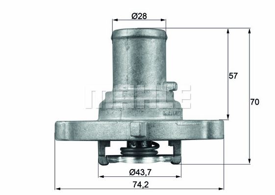 TERMOSTAT (87°C) FIAT BRAVA-BRAVO-PALIO 1.2 98-12