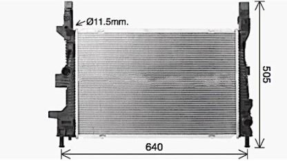 SU RADYATÖRÜ (BRAZING)(AT) FORD C-MAX II / GRAND C-MAX / FOCUS III / TRANSIT CONNECT