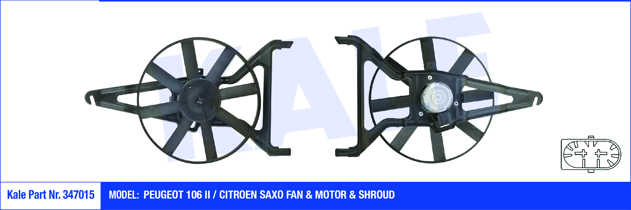 FAN MOTORU (DAVLUMBAZLI) PEUGEOT 106 II-SAXO 1.4 8V /1.6 8V NAC