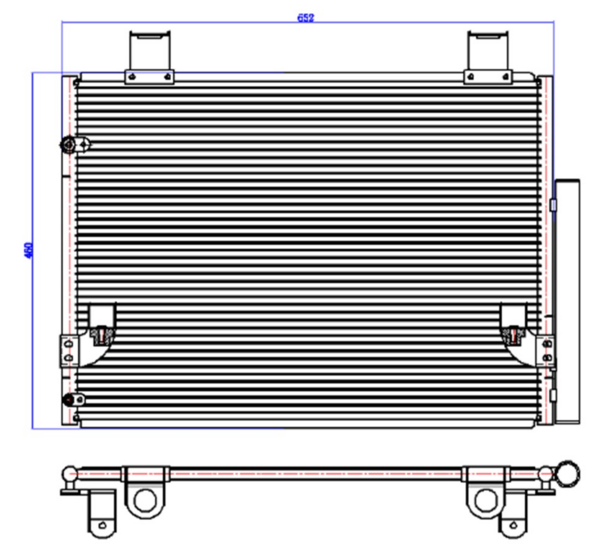 KLİMA RADYATÖRÜ(CTO846) COROLLA HILUX 01-05 2.5 05-