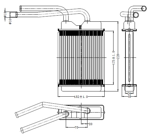 KALORİFER RADYATÖRÜ(KRN016) TWİNGO 1.2İ 93+