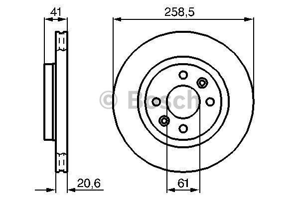 FREN DİSKİ (ÖN)(259MM) RENAULT CLIO I 91- / CLIO II 98- / KANGOO 05- / MEGANE I 96- / SYMBOL II 08- / TWINGO II 10- / NISSAN KUBISTAR 03- / DACIA LOGAN 06- / SANDERO 08-