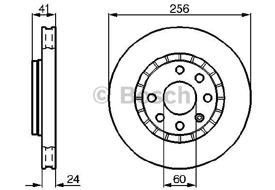 FREN DİSKİ (ÖN)(255,9MM) OPEL ASTRA F 1.4İ-1.6İ-1.8İ 92-