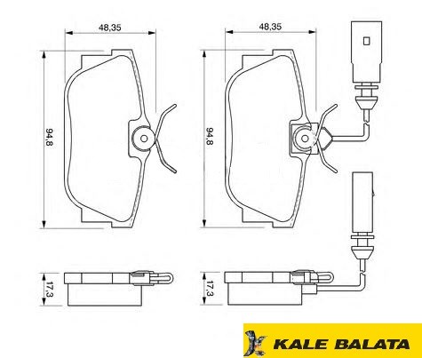 DİSK BALATA (ARKA) VW SHARAN -TRANSPORTER T4 2,8 00