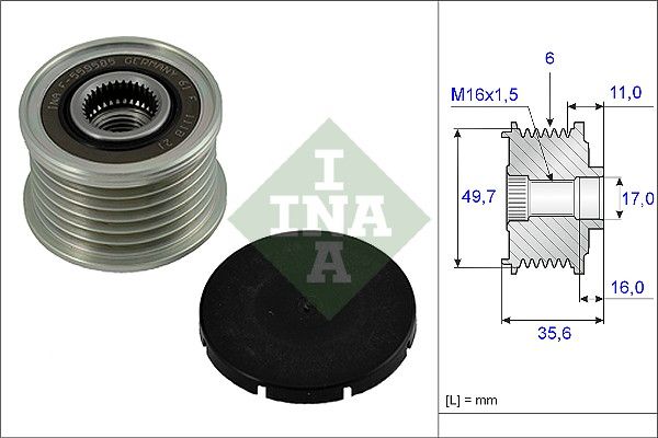 ALTERNATÖR KASNAĞI (6 KANAL) M.BENZ C-SERİSİ (W203) C200 CDI-C220 CDI / E-SERİSİ (W210) E200 CDI-E220 CDI / G-SERİSİ (W461-W463) G270 CDI