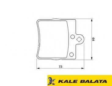 DİSK BALATA (ARKA) M.BENZ C-SERİSİ (W202-S202) 95- / CLK (C208) 00- / E-SERİSİ (W210) 96- / SLK (R170) 00-