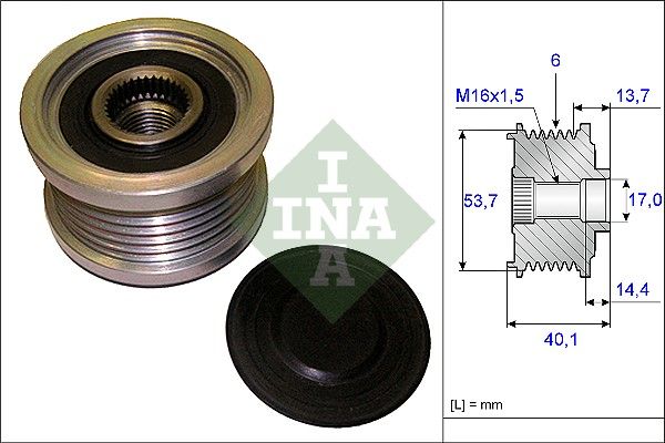 ALTERNATÖR KASNAĞI (6 KANALLI) OPEL ADAM / ASTRA J / INSIGNIA / ZAFIRA / CHEVROLET AVEO / CRUZE / BMW 3 (E46-E90) 318D-320D-330D-335D / BMW 5 (E60) 520D-525D-530D