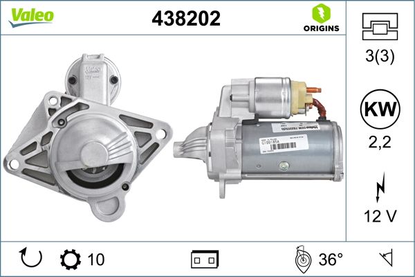 MARS MOTORU 12V 10DIS 2.2KW RENAULT MEGANE II SCENIC II TRAFIC II / OPEL VIVARO 2.0DCİ