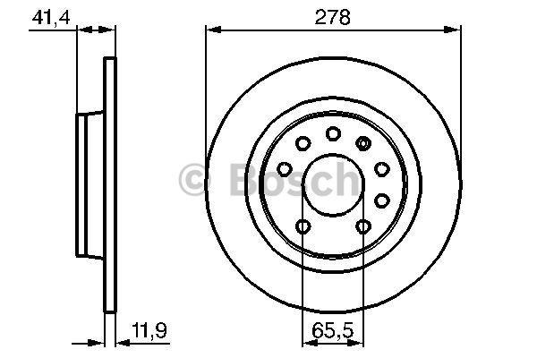 FREN DİSKİ (ARKA)(278MM) OPEL VECTRA C 1.6-1.6 16V-1.8