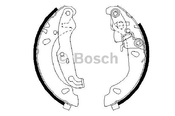 PABUÇLU FREN BALATASI (ARKA) FORD FIESTA IV 1.25 İ 95-02 / 1.3 İ 95-02 / 1.4 İ 96-02 / 1.8 D 95-02 / KA 1.3 İ 96-08