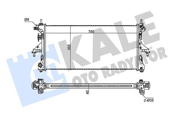 SU RADYATÖRÜ PEUGEOT BOXER - CITROEN JUMPER 3.0HDI 06=> - FIAT DUCATO 2.3/3.0DMTJ 06=> (MT) [BRAZING] [780X368X40]