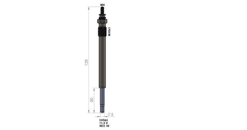 KIZDIRMA BUJİSİ (11,5V) M.BENZ A CLASS / VANEO 170 CDI