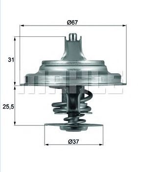 TERMOSTAT (87°C) VW CRAFTER 06- / LT28-LT35 99- / PASSAT B2 84- / TRANSPORTER T4 96- / VOLVO S70 97- / S80 99- / V70 96-