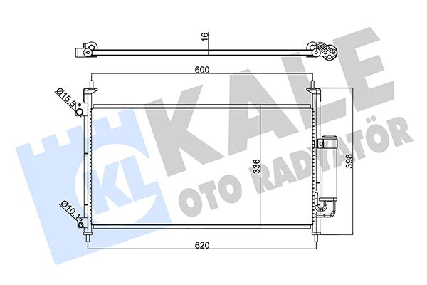 KLİMA RADYATÖRÜ (BRAZİNG)(AT/MT)(KURUTUCULU) HONDA CIVIC VIII 1.4 1.8 TYPE R 2.2CTDI 05-