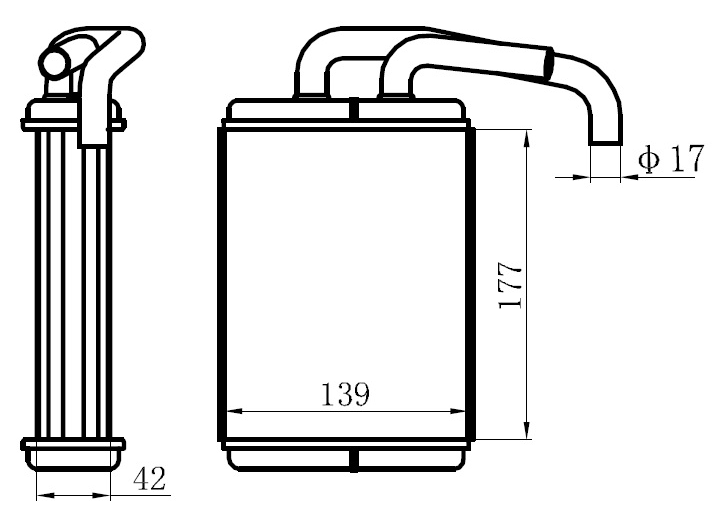 KALORİFER RADYATÖRÜ(KMI027)(Y.NO:KMI027032) MİTSUBİSHİ L200