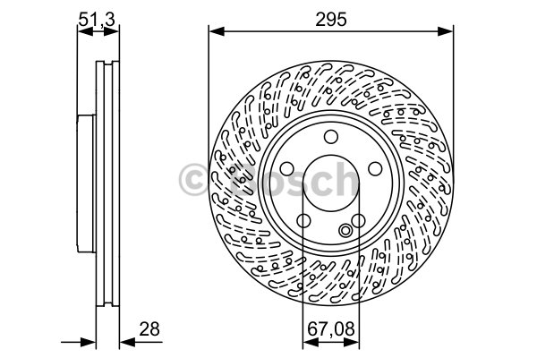 FREN DİSKİ (ÖN)(295MM) M.BENZ (W176)A160 CDI-A180 CDI-A2