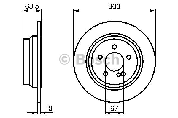 FREN DİSKİ (ARKA)(300MM) M.BENZ (W211)E200 CDI-E220 CDI