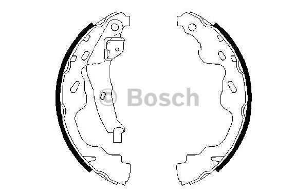 PABUÇLU FREN BALATASI (ARKA) TOYOTA AYGO 05-10 / YARIS 02-05 / CITROEN C1 05-14 / C1 II 14- / OPEL AGILA B 08-14 / PEUGEOT 107 05-14 / 108 14- / SUZUKI SPLASH 08- / SWIFT III 05-