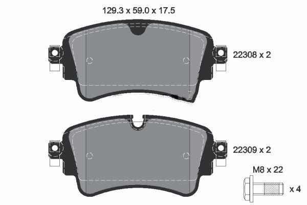 DİSK BALATA (ARKA) VW TOUAREG 2.0 TFSI-3.0 TDI-3.0 TSI 18- / AUDI A4 (TÜM MODELLER) 2.0 TDI-2.0 TFSI 16-