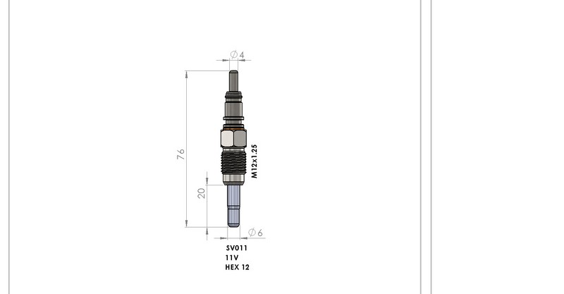 KIZDIRMA BUJİSİ (11,0V) VW PASSSAT / AUDI A3 / A4 1.9 TDI / SEAT CORDOBA / IBIZA / LEON / TOLEDO 1.9 TDI