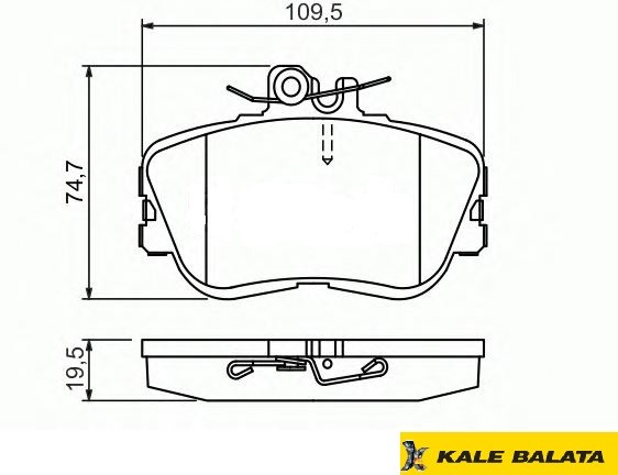 DİSK BALATA (ÖN) M.BENZ C-SERİSİ (W202-S202) 94-