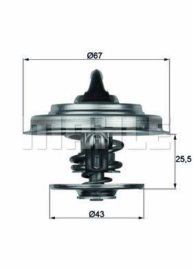 TERMOSTAT (87°C) MB E280-E300-E320 93-06