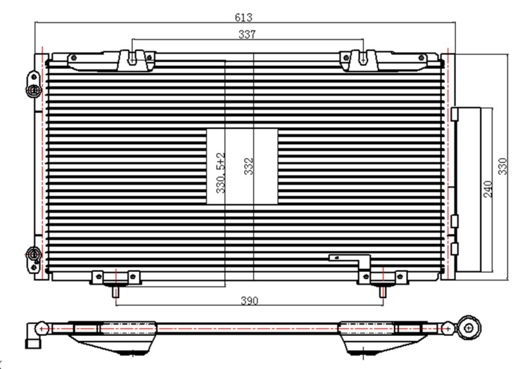 KLİMA RADYATÖRÜ(CTO010) TOYOTA AVENSIS 98-00