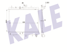 SU RADYATÖRÜ (BRAZING)(MT) KIA RIO AL/PL/BRZ