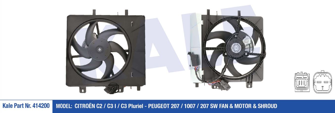 FAN MOTORU (DAVLUMBAZLI) PEUGEOT 207 06-/1007 05-