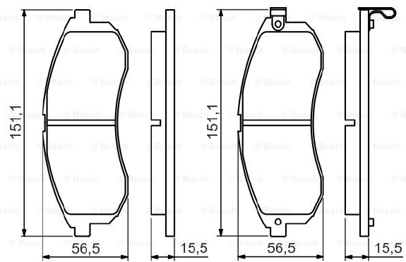 DİSK BALATA (ÖN) MITSUBISHI L200 2.5 TD 97-