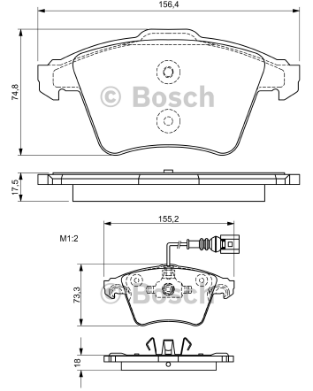 DİSK BALATA (ÖN) VW TRANSPORTER T5 1.9 TDI-2.0-2.5