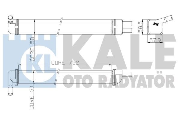 KALORİFER RADYATÖRÜ (BAKIR)(BORULU) RENAULT R12 TOROS (2 SIRA CU+PL)