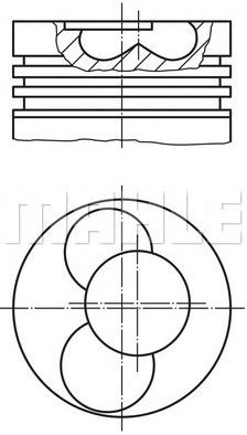 PİSTON,SEGMAN (STD)(81.00MM) BDJ CADDY 2,0 SDİ 1. 2. PİSTON