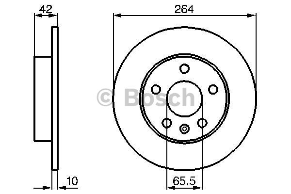 FREN DİSKİ (ARKA)(263,8MM) OPEL ASTRA G 01- / ASTRA H 07- / COMBO 04- / CORSA C 03- / MERIVA A 03- / ZAFIRA B 09-