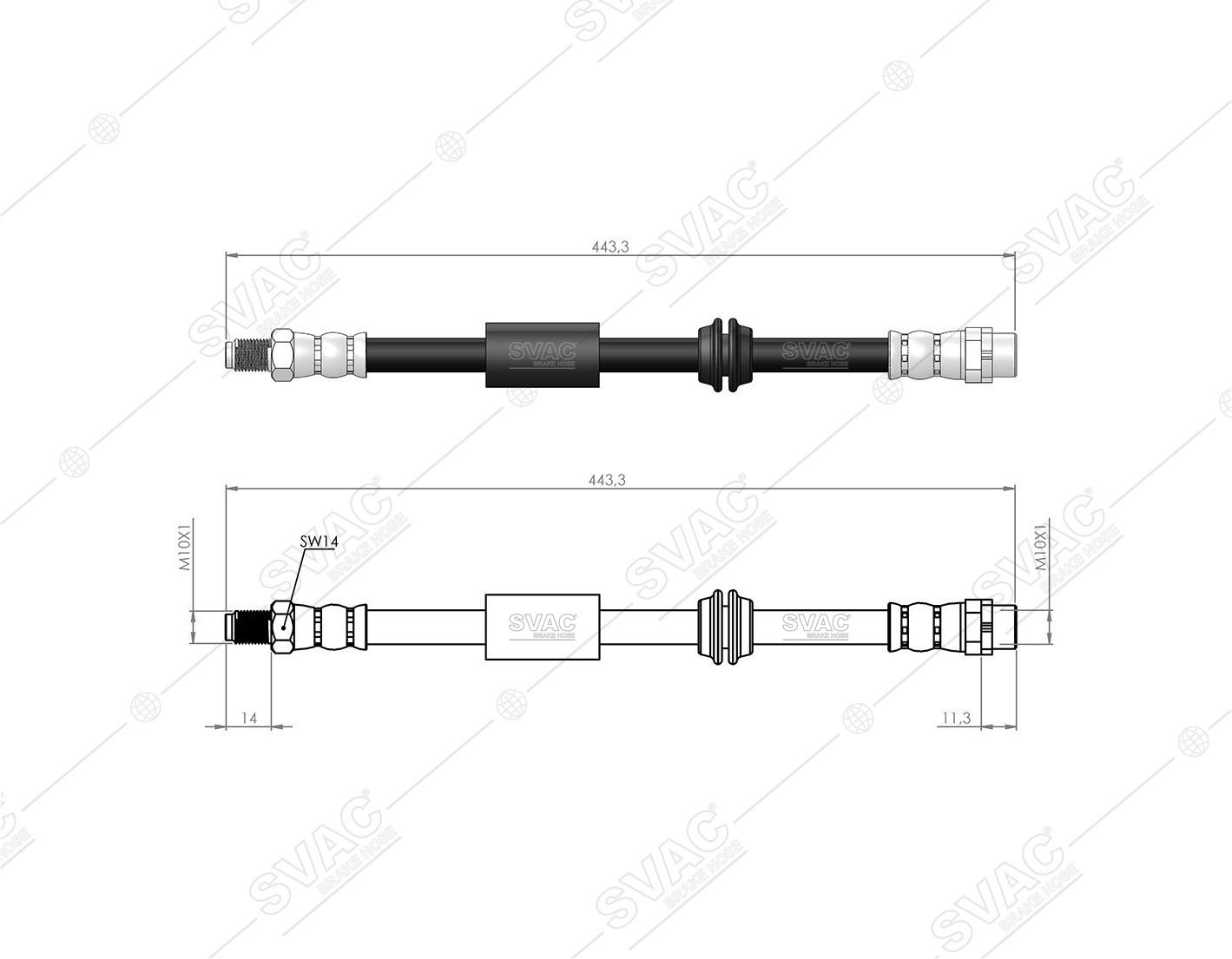 FREN HORTUMU (ARKA) MINI (R56) -(R57) - (R55)(R58) -(R59) 05 - 13