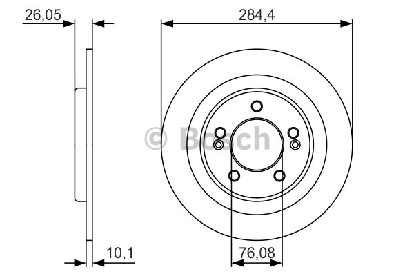 FREN DİSKİ (ARKA)(284MM) HYUNDAI İ30 1.4-1.6 CRDİ 01-