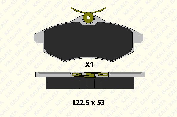 DİSK BALATA (ARKA) CITROEN C2, C3