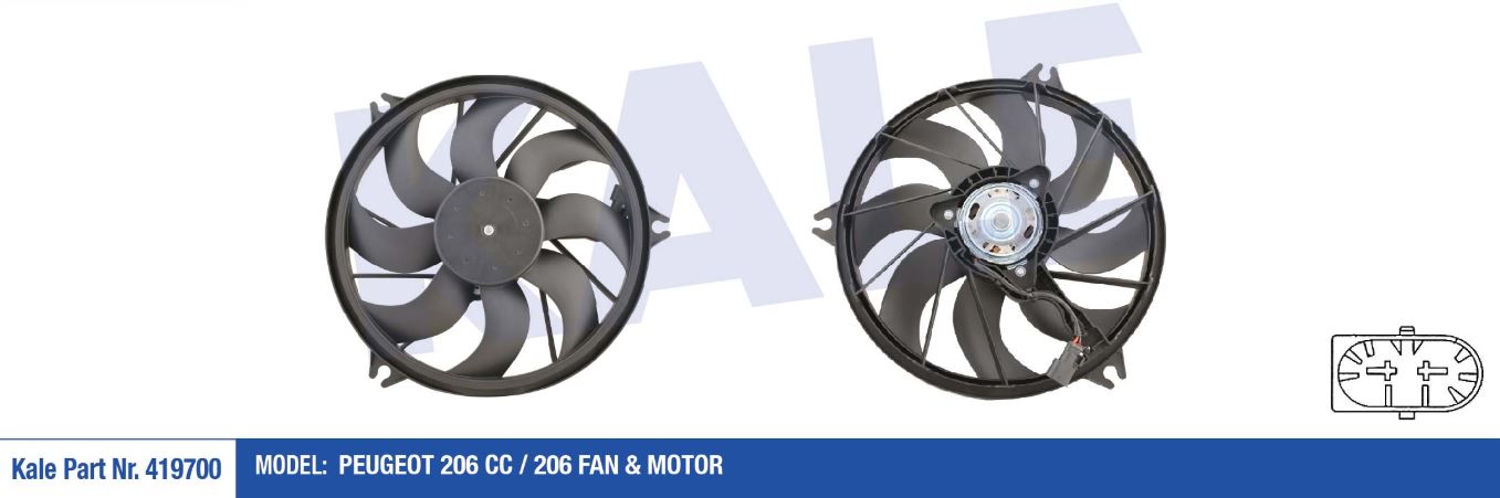 FAN MOTORU PEUGEOT 206 1.1-1.4-1.4-1.6-2.0 16V