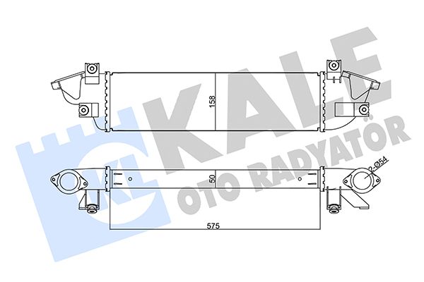 INTERCOOLER MITSUBISHI L200 / TRITON 2.4 15- [BRAZING] [575X158X50]