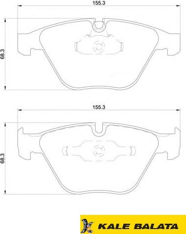 DİSK BALATA (ÖN) BMW 1 (E82) 11- / BMW 3 (E90-E92) 11-