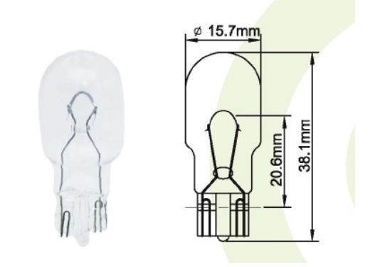 AMPUL 12V. 18W DİPSİZ (SLX CAM İÇİ STOP)(T15)