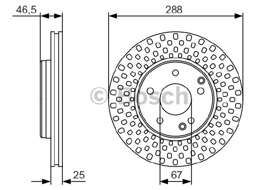 FREN DİSKİ (ÖN)(288MM) M.BENZ CLK CLC 160-CLC 180 KOMPRES